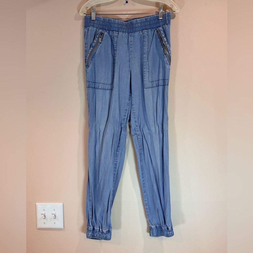 🔥Juicy Couture Light Blue Denim Jogger Pants Size S EC🔥